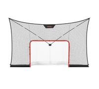 VEVOR Juego de Portería de Hockey con Red de Protección y Cobertura Extendida, 366 x 213,4 x 67 cm, Ligero y Portátil, Juego Completo de Accesorios de Entrenamiento, Para Jóvenes, Adultos, Jardín