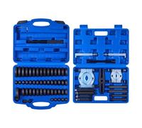 VEVOR Juego de Prensa de Cojinetes 52 + 14 Piezas, Herramienta 2 en 1 para la Instalación de Bujes, con 49 Bujes, Separadores y Mordazas, Robusto Juego de Extracción e Instalación con Estuche