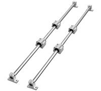VEVOR Juego de Rieles de Guía Lineal SFC16, 2 Rieles de Guía 1000 mm, 4 Bloques Deslizantes SC16, 4 Soportes de Riel, Rieles Lineales y Kit de Rodamientos para Máquinas Automatizadas CNC, Bricolaje
