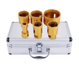 VEVOR Juego de Sierra Perforadora de Diamante 6 PCS Diámetros 20/35/40/45/50/68 mm Broca de Diamante Hilo de Montaje M14 Juego de Sierra Perforadora para Taladrar Baldosas/ Granito/ Mármol