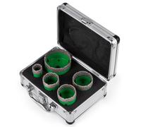 VEVOR Juego de sierra perforadora de diamante de 5 Piezas, Brocas de Diamante, Diámetros de 0,87 / 1,4 / 1,6 / 2 / 2,5 ", Brocas para Taladrar, Guías de Agujeros para Sierra, para Material Duro