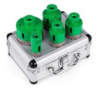 VEVOR Juego de Sierra Perforadora de Diamante de 5 Piezas, Uso para Material Duro, Brocas de Diamante, Diámetros de 1/1,6/1,8/2/2,7" y Rosca M14, Brocas para Taladrar, con 1 Caja Fina Compacta