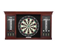 VEVOR Juego de Tablero de Dardos y Gabinete de Tamaño Oficial, Paquete Listo para Jugar, con Punta de Acero, Características de Fácil Montaje, Juegos de Cricket, 45 x 3,8 cm, Negro