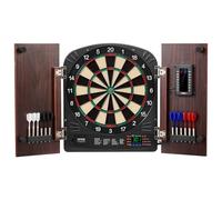 VEVOR Juego de Tablero de Dardos y Gabinete, Paquete Listo para Jugar Juego de Gabinete de Dardos, Oculto con Puntuación Electrónica, Fácil Montaje, Completo con Todos los Accesorios, Φ 34,3 cm