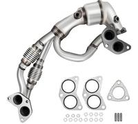 VEVOR Junta del Colector de Escape Catalizador de Escape de Alto Flujo de Acero Inoxidable Atornillable y Sistema de Escape Directo de Brida a Brida para Subaru 2005-2010 y Saab 9-2X 2006 2,5 L