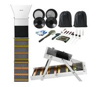 VEVOR Kit Completo para Prospección de Oro, 26 Piezas, Canaleta para Lavado, Bandejas de Lavado, Bateas para Buscar Oro, de Aleación de Aluminio, con Accesorios, para Búsqueda en Minería Ríos Arroyos