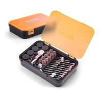 VEVOR Kit de Accesorios para Herramientas Rotativas 357 PCS Accesorios para Herramienta Rotativa Diámetro del Vástago 3,2 mm con Caja de Almacenamiento 210x135x45 mm para Tallar, Lijar, Cortar, Pulir
