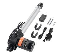 VEVOR Kit de Actuador Lineal Actuador de Movimiento Lineal de 250 mm, 24 V, Alta Velocidad, 25 mm/s, Actuador Lineal de 1000 N para Elevación de TV, Mesa, Sofá, IP44, Adaptador de Corriente