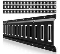 VEVOR Kit de Amarre E-Track, Paquete de 4 Rieles de 2346 mm, Capacidad de Carga de 909 kg, Sistema de Amarre para Furgonetas, Remolques, Garajes y Herramientas de Taller, Correas no Incluidas