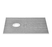 VEVOR Kit de borde de ducha, 1524 x 965 mm, kit de plato de ducha con drenaje compensado, instalación de ducha ligera de EPS, 2 paños impermeables, varillas inclinadas para plato de ducha para baño