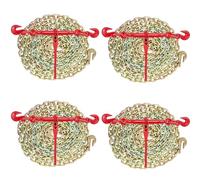 VEVOR Kit de Cadena y Aglutinante 10-13 mm Aglutinantes de Carga con Trinquete 4,18 T de Fuerza de Trabajo Aglutinantes y Cadenas de Trinquete con Ganchos G70 10mm x 3m para Camión, Amarre, Transporte