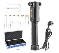 VEVOR Kit de Calentador de Inducción Magnético, 1100 W, para Quitar Tuercas Oxidadas, con 8 Bobinas y Estuche, para Quitar Tornillos Oxidados y Reparación de Automóviles, 385 x 72 x 74 mm, Negro