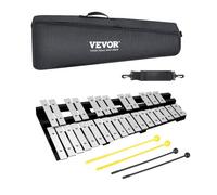 VEVOR Kit de campana de xilófono Glockenspiel de 30 notas, instrumento de percusión con mazos, baquetas y bolsa de transporte, juego de instrumentos de percusión de xilófono Glockenspiel profesional p