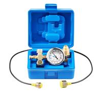 VEVOR Kit de Carga de Nitrógeno Hidráulico, 0-100 Bar, Sistema de Prueba de Presión con Manómetro, Manguera de Gas 90 cm, Cuerpo de Válvula y Adaptador CGA580 para Maquinaria de Construcción