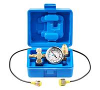 VEVOR Kit de Carga de Nitrógeno Hidráulico, 0-100 Bar, Sistema de Prueba de Presión con Manómetro, Manguera de Gas 90 cm, Cuerpo de Válvula y Adaptador CGA580 para Maquinaria de Construcción