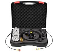 VEVOR Kit de Carga para Almacenamiento Hidráulico de Nitrógeno, Impermeable, con 3 Manómetros 103/276/414 bar, 6 Acopladores Adaptadores, 1 Manguera de Gas, 1 Válvula, 1 Adaptador CGA580, Negro