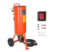 VEVOR Kit de Chorro de Arena de Alta Presión 60-110 PSI Tanque de Chorro de Arena Abrasivo Portátil 137 L con 2 Boquillas de Cerámica y Separador de Agua y Aceite para Eliminar Pintura, Manchas, Óxido