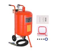 VEVOR Kit de Chorro de Arena de Alta Presión 60-110PSI Tanque de Chorro de Arena Abrasivo Portátil 75,7L con 4 Boquillas de Cerámica y Separador de Agua y Aceite para Eliminar Pintura, Manchas, Óxido