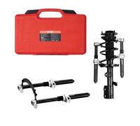 VEVOR Kit de Compresor del Resorte de Amortiguador 1,2 T Carrera 280 mm Tensor de Resorte de Acero 1 Par con Caja de Herramientas y Soporte de Seguridad para Desmontar Resortes de Suspensión de Coches