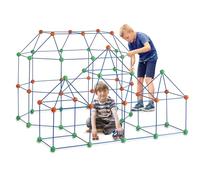 VEVOR - Kit de construcción de fortalezas para niños, 180 piezas de juguetes de construcción STEM, regalo educativo para niños y niñas de 4, 5, 6, 7 y 8 años en adelante, juego de construcción de carp