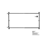 VEVOR Kit de Construcción de Portones Apto para Aberturas de 1524-2438 mm Material de Hierro Escuadra para Marco de Portón Completo Anti Hundimiento con Pestillo y Tornillos Para Cercas de Madera