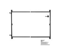 VEVOR Kit de Construcción de Portones Apto para Aberturas de 915-1524 mm Material de Hierro Escuadra para Marco de Portón Completo Anti Hundimiento con Pestillo y Tornillos Para Cercas de Madera