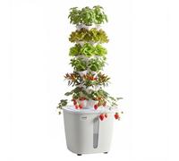 VEVOR Kit de Cultivo Hidropónico, Sistema de Torre Hidropónica de 6 Niveles y 30 Agujeros, con Bomba de Agua y Depósito de 20 L, Control de APP, Jardín Vertical Interior para Hierbas Frutas Verduras