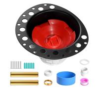 VEVOR Kit de Desagüe para Bañera Independiente PVC, 2 Tubos de Cola de Latón, con Adaptador PVC de Cola, Compatible con Bañeras Independientes, Montadas en el Suelo y Las de Isla, 178 x 158 x 102 mm