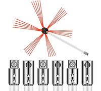 VEVOR Kit de Deshollinamiento Limpieza de Chimenea 23FT Sooteater Kit de Limpieza de Chimenea Esta Herramienta Integral para Dividir Tuercas Es Perfecta para Varios Campos Como La Industria Mecánica