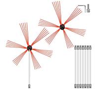 VEVOR Kit de Deshollinamiento Limpieza de Chimenea 26FT Sooteater Kit de Limpieza de Chimenea Esta Herramienta Integral para Dividir Tuercas Es Perfecta para Varios Campos Como La Industria Mecánica