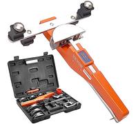 VEVOR Kit de Dobladora de Tubos 7 Matrices 6-22 mm Curvadora de Tubos de 90° Parte Delantera Parte Trasera Herramienta de Desbarbado para Fontanería Calefacción Suelo Refrigeración Aire acondicionado