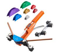 VEVOR Kit de Dobladora de Tubos de 6 a 22 mm, Herramienta Manual Compacta de Trinquete para Doblar Tubos, con Matrices de Aleación de Aluminio de 7 Colores, para Cobre, HVAC, Aire Acondicionado