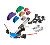 VEVOR Kit de Dobladora de Tubos Hidráulica 6 a 22 mm, Avance/Retroceso, con Matrices de Aleación de Aluminio de 7 Colores, para HVAC, Aire Acondicionado, Refrigeración y Reparación de Automóviles