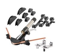 VEVOR Kit de Dobladora de Tubos Hidráulica de 6 a 22 mm, 90°, Avance/Retroceso, con 7 Matrices de Aleación de Aluminio, para HVAC, Aire Acondicionado, Refrigeración y Reparación de Automóviles