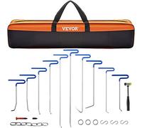 VEVOR Kit de Eliminación de Abolladuras sin Pintura 20 PCS Kit de Varilla de Eliminación de Abolladuras de Carrocería de Acero Inoxidable con Bolsa para Mantenimiento de Taller de Abolladuras Menores