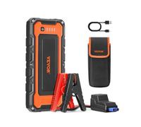 VEVOR Kit de Energía de Arranque de Batería de 3000A Pico con Cables de Puente de Compresor de Aire, Pantalla LCD, Luz LED, Caja de Arranque de Litio para Motores de Gasolina de Hasta 10L/Diésel de 8L