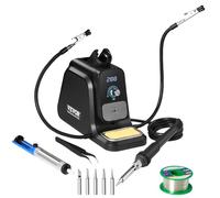 VEVOR Kit de Estación de Soldadura con Pantalla Digital de 80 W, 2 Manos Amigas, 5 Puntas de Soldadura, Succionador de Soldadura, Pinzas, Modo de Espera y Suspensión Automáticos, 210 x 80 x 225 mm
