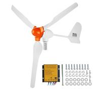 VEVOR Kit de Generador de Turbina Eólica 800 W 12 V 3 Palas Controlador MPPT Dirección del Viento Ajustable Velocidad de Arranque del Viento 2,5 m/s para Hogar, Granja, Vehículos Recreativos, Barcos