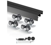 VEVOR Kit de Herrajes para Puertas Corredizas de 1219 mm de Aleación de Aluminio para Puertas Corredizas de Armario con Tiradores, para Sistema de 2 Puertas para Puertas de 35-45 mm de Grosor