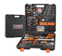 VEVOR Kit de Herramientas de Manuales para el Hogar General de 216 piezas con Estuche Portátil Herramientas de Acero para Mantenimiento del Hogar, Proyectos de Bricolaje y Reparación de Automóviles