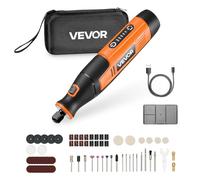 VEVOR Kit de Herramientas Rotativas Inalámbricas, 73 uds, Portátil, de 4 V CC, 5 Velocidades Ajustables, 7000-20 000 RPM, a Grabar, Lijar, Pulir, Tallar, Cortar y Manualidades, 162 x 35 x 40 mm