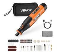 VEVOR Kit de Herramientas Rotativas Inalámbricas, 73 uds, Portátil, de 4 V CC, 5 Velocidades Ajustables, 7000-20 000 RPM, a Grabar, Lijar, Pulir, Tallar, Cortar y Manualidades, 162 x 35 x 40 mm