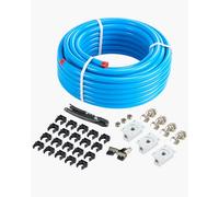 VEVOR Kit de Línea de Compresor de Aire, Sistema de Tuberías de Aire Comprimido Aluminio HDPE, a Prueba Fugas, Resistente a la Presión y Fácil Instalar, para Talleres de Garajes, Azul, Ø 475 x 200 mm