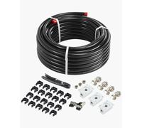 VEVOR Kit de Línea de Compresor de Aire, Sistema de Tuberías de Aire Comprimido Aluminio HDPE, a Prueba Fugas, Resistente a la Presión y Fácil de Instalar, para Talleres Garajes, Negro, Ø 475 x 200 mm
