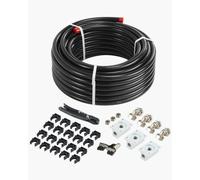 VEVOR Kit de Línea de Compresor de Aire, Sistema de Tuberías de Aire Comprimido Aluminio HDPE, a Prueba Fugas, Resistente a la Presión y Fácil de Instalar, para Talleres Garajes, Negro, Ø 475 x 200 mm