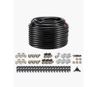 VEVOR Kit de Línea de Compresor de Aire, Sistema de Tuberías de Aire Comprimido de Aluminio HDPE, a Prueba de Fugas y Fácil de Instalar, para Talleres de Garajes, Negro, 200 PSI, Ø 515 x 325 mm