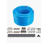 VEVOR Kit de Línea de Compresor de Aire, Sistema de Tuberías de Aire Comprimido de Aluminio HDPE, a Prueba de Fugas y Fácil de Instalar, para Talleres de Garajes, 200 PSI, Azul, Ø 515 x 325 mm