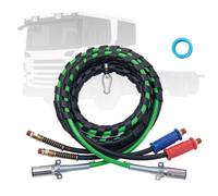 VEVOR Kit de Líneas de Aire para Semirremolque de 95 x 95 x 4570 mm, Mangueras de Aire 3 en 1 y Línea de Alimentación ABS para Semirremolque, Tractor, Cable Eléctrico con Enchufe de 7 Vías con Gancho