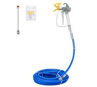 VEVOR Kit de Manguera de pulverización de Pintura sin Aire, Tubo de Fibra de Alta presión de 50 pies, 3600 PSI con Barra de extensión de 8 Pulgadas, Incluye Protector de Punta y Punta 517, Junta