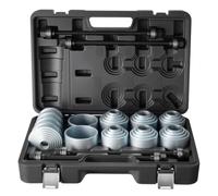 VEVOR Kit de Manguitos de Prensa y Tracción 36 Piezas Kit de Cojinetes de Empuje y Extracción con Estuche Compatible con Motores LCV y HGV, para Extraer e Instalar Casquillos, Cojinetes, Sellos